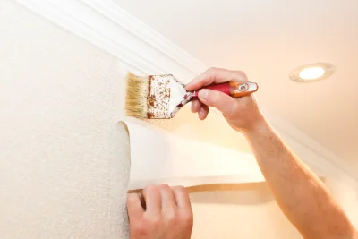Pose de papier peint à Trésauvaux — revêtements muraux et toiles de verre